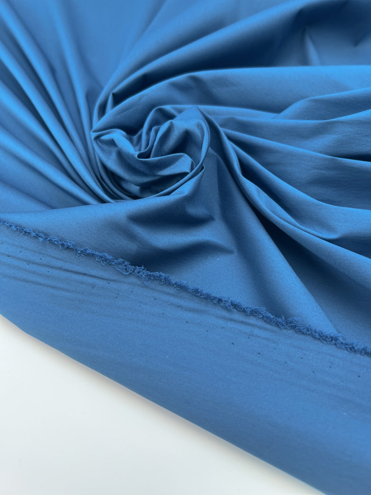 Cotton Poplin Blue Stretch