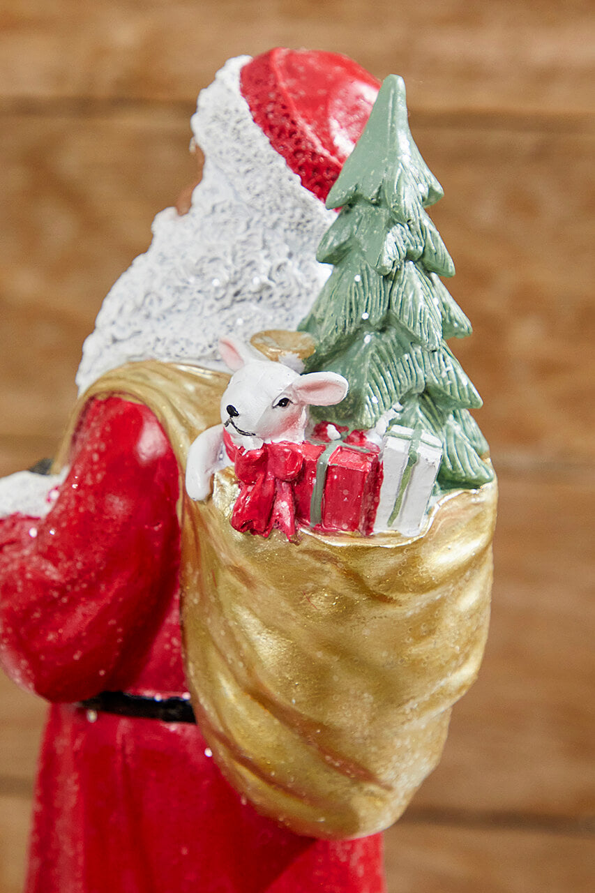13” Resin African-American Santa