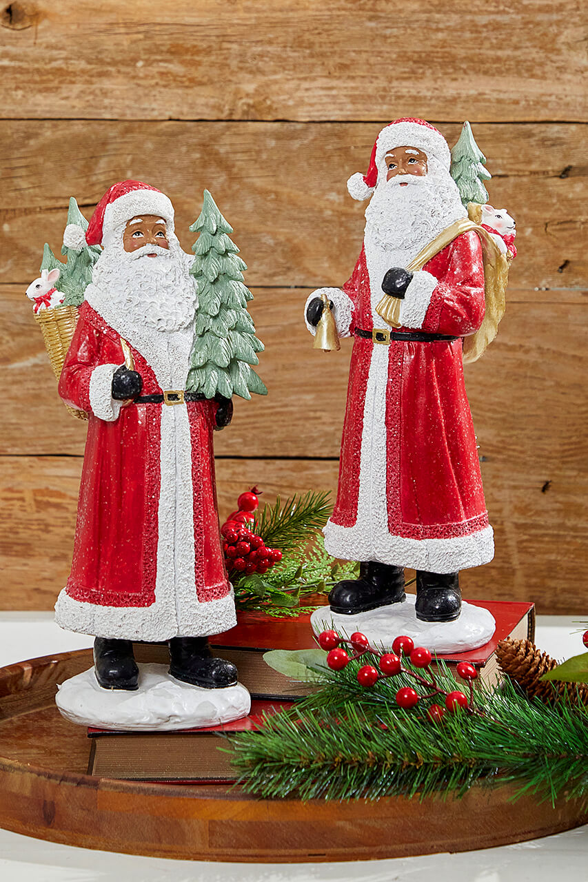 13” Resin African-American Santa