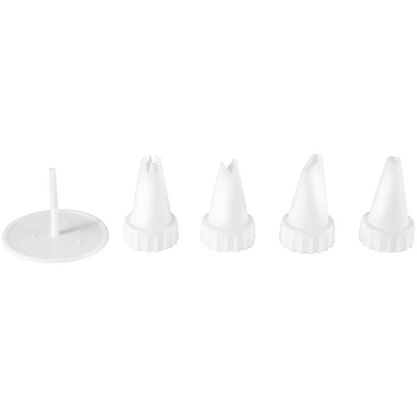 Wilton Plastic Decorating Tip and Flower Nail Set, 5-Piece