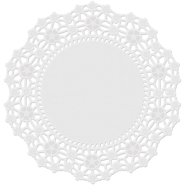 Wilton Lacy Floral Paper Doilies – 6-Inch Round, Bright White, 20 Count