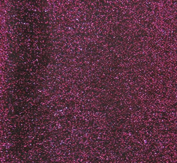 1 Yard Fuchsia Glitter on Black Knit Fabric. Lightweight Stretch Costume Apparel 58/60" Wide