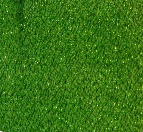 1 yard Solid Green Glitter American Knit Fabric 58/60" Wide Lightweight Metallic Stretch Fabric