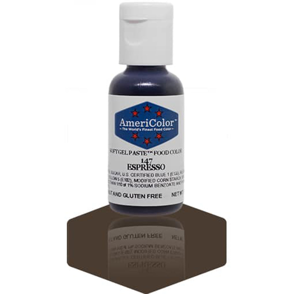 Americolor Espresso Soft Gel Paste Food Coloring, .75 oz.