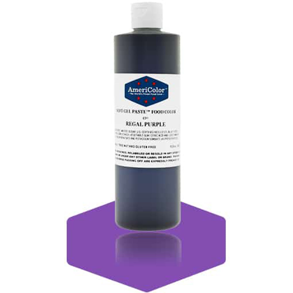 Americolor Regal Purple Soft Gel Paste Food Coloring, 13.5 oz.