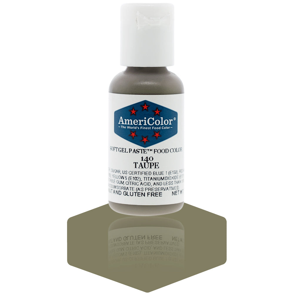 Americolor Taupe Soft Gel Paste Food Coloring, .75 oz.
