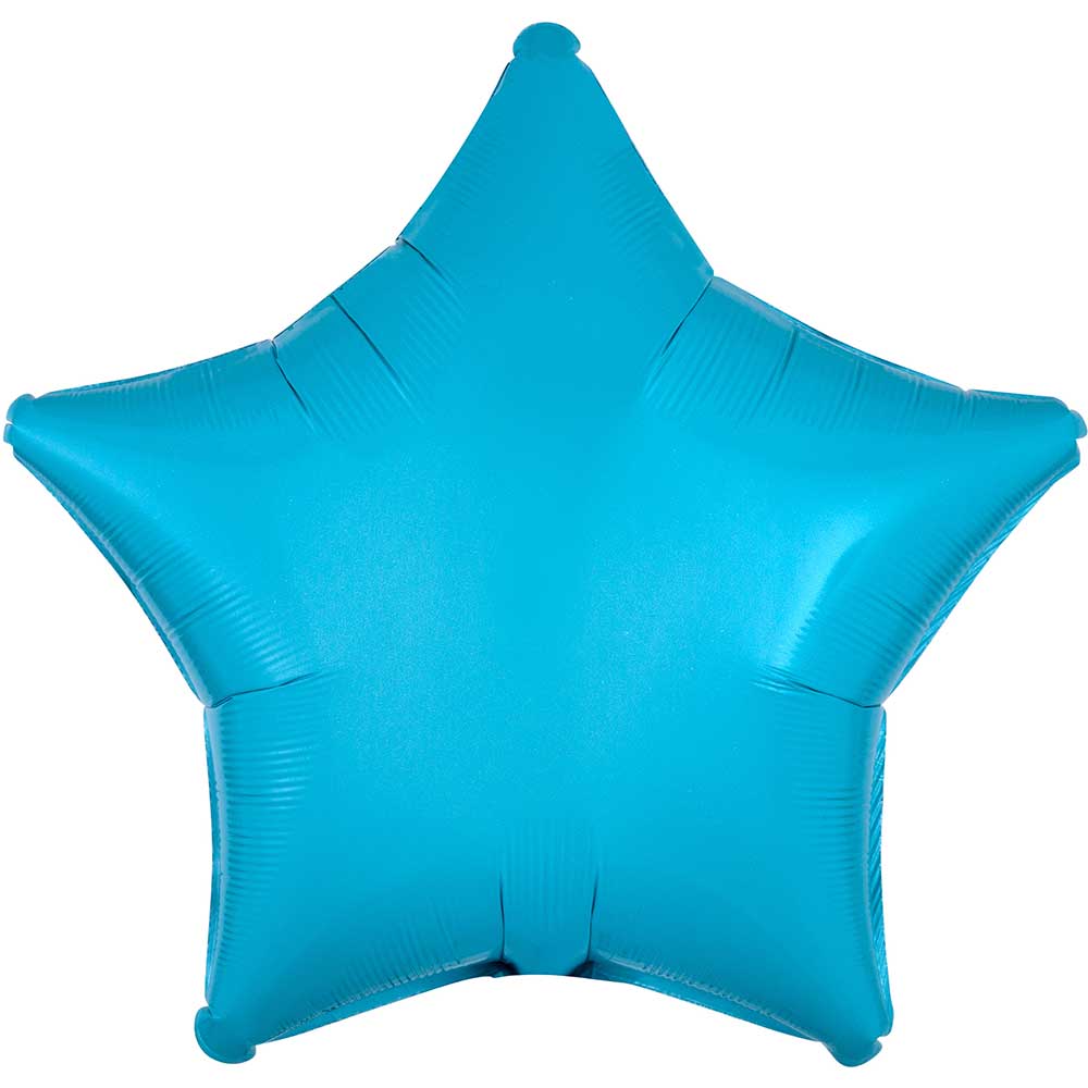Star Foil Balloon Caribbean Blue
