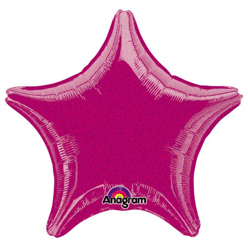 Foil Star Balloon Fuchsia Dazzler