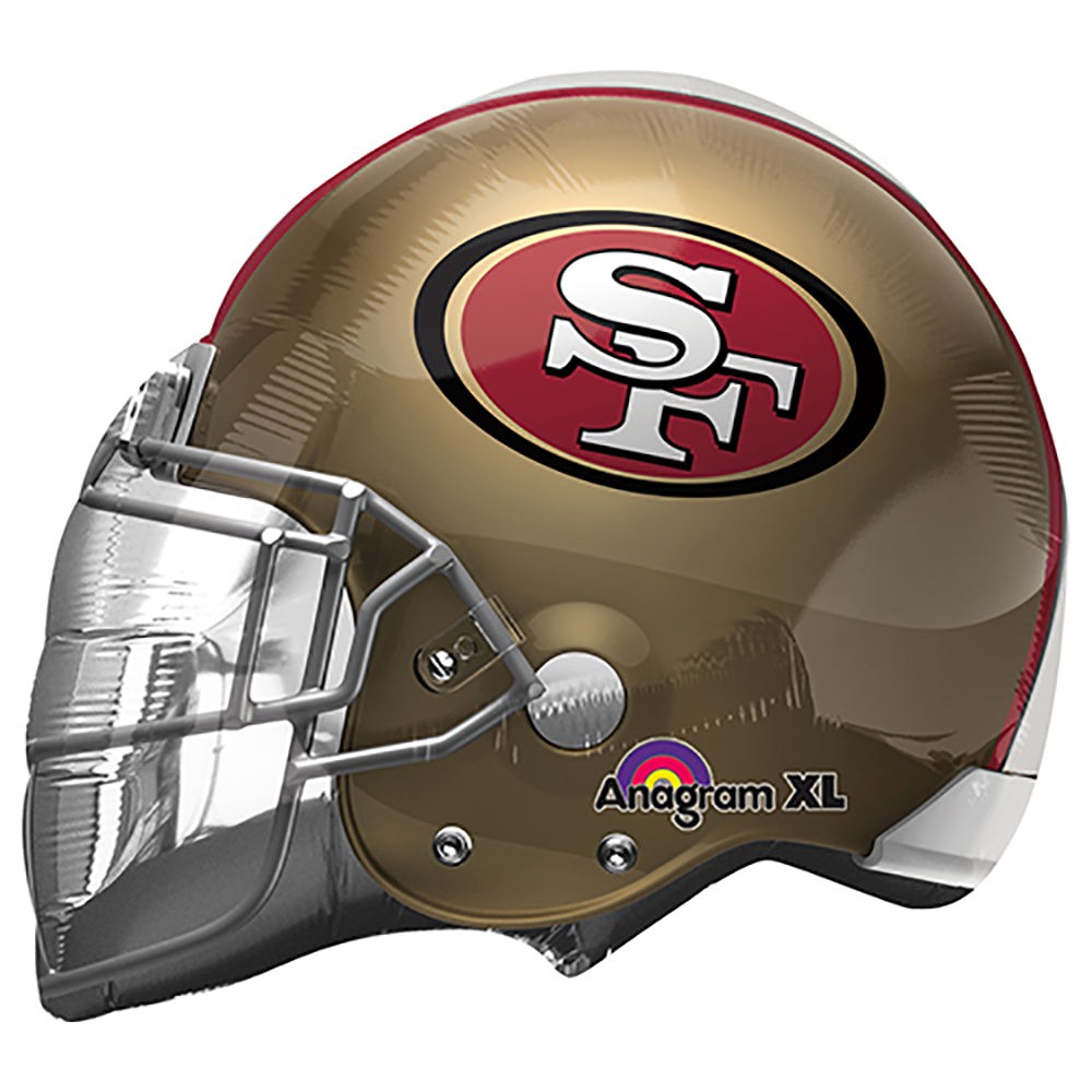 Football Helmet Foil Balloon - San Francisco 49ers