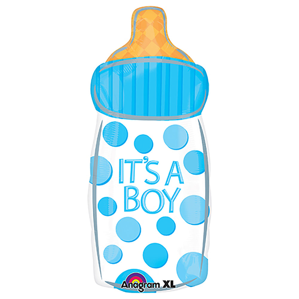 Foil Balloon 23 Inch It's A Boy Baby Bottle