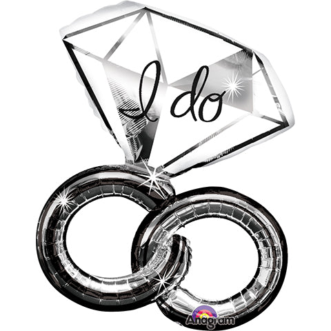 Wedding Rings Foil Balloon