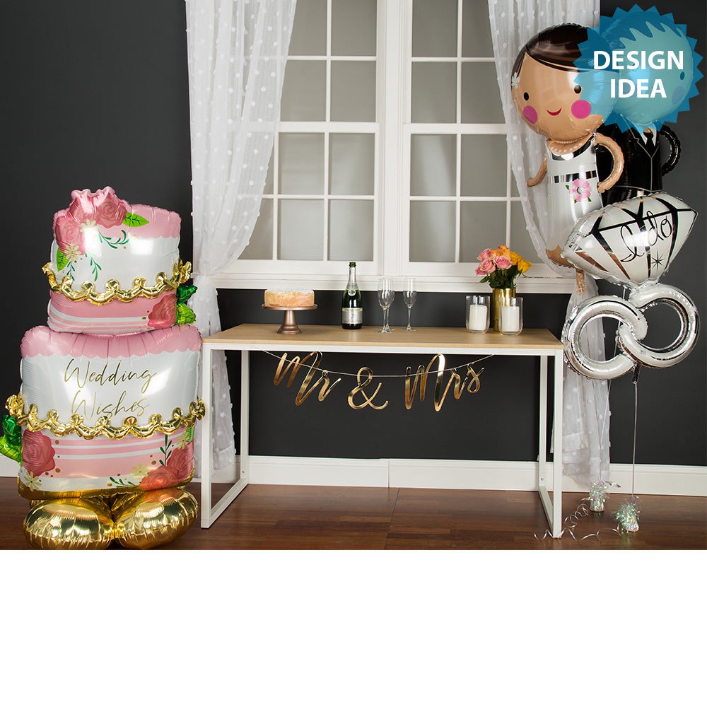 Wedding Rings Foil Balloon