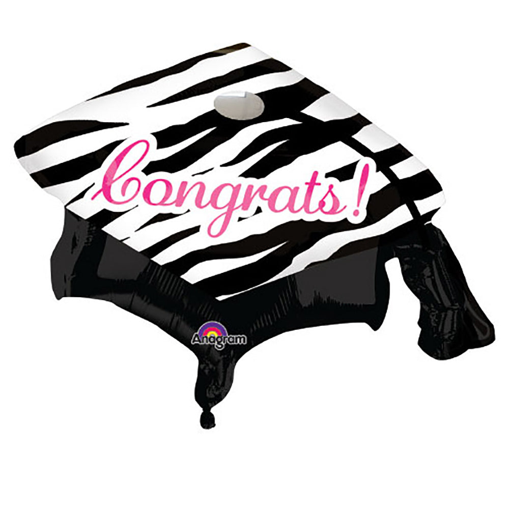 Anagram, Grad Balloon, Graduation Cap, Foil Balloon, Party Decor, Helium Safe, Celebration Prop, Graduation Theme, Large Shape, 31 Inch, 4th july/ gradution (laballoons)