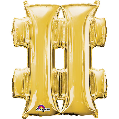 Gold Foil Symbol # Balloon