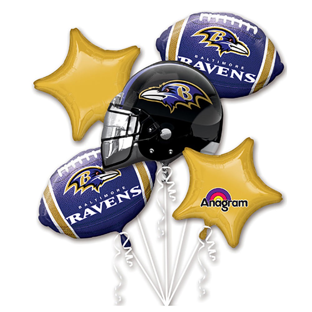 Balloon Bouquet Baltimore Ravens Foil