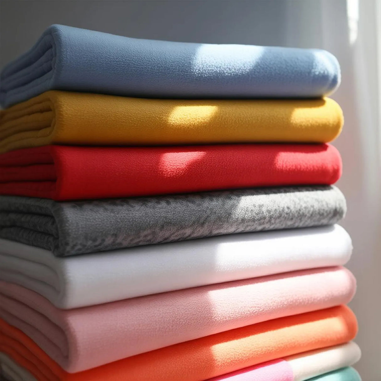 Anti-Pill Polar Fleece Polyester Fabric - Solid Colors, 58" Width (1 Yard)