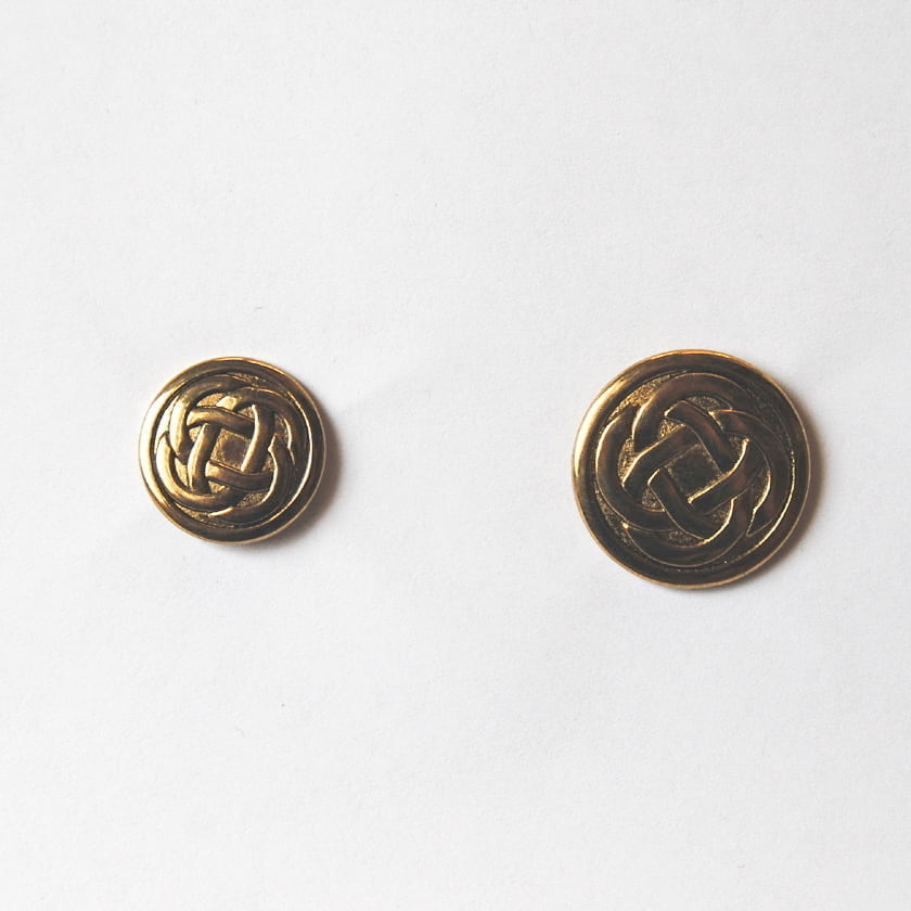 Antique Gold Geometric Metal Buttons - Antique Gold Geometric, Metal Fabric