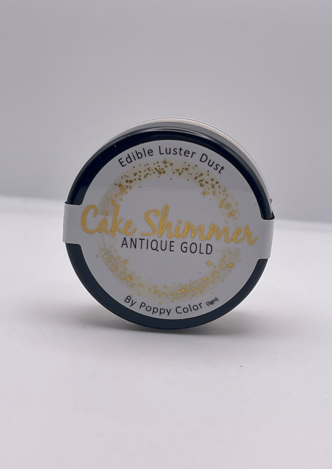 Cake Shimmer Antique Gold by Poppy Paint 100% Edible Luster Dust 3g for Cake Decorating