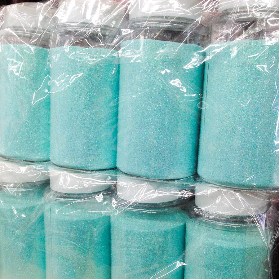 4 x 1-Pound Bottle Aqua Polyester Craft Glitter (64 Ounces)