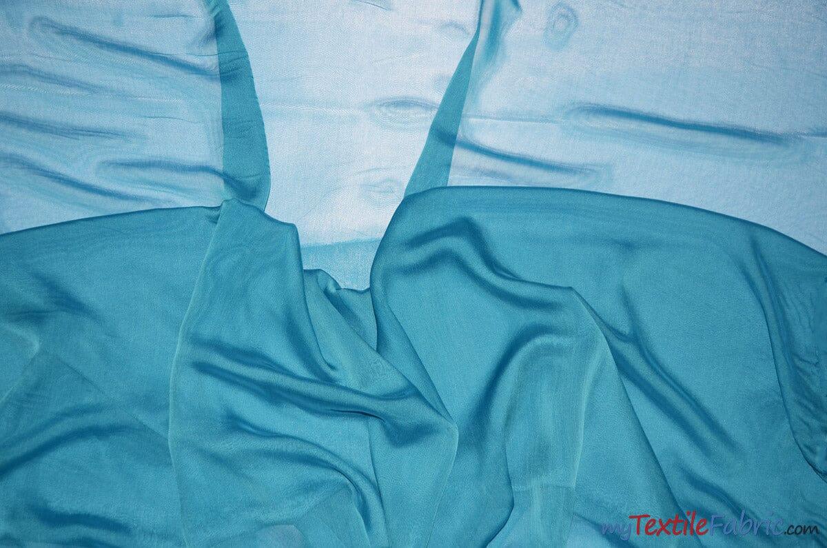 Two Tone Chiffon Polyester Fabric - Iridescent Sheer, 58/60" Width, Multiple Colors (Yards, Bolts, Sample Swatch)