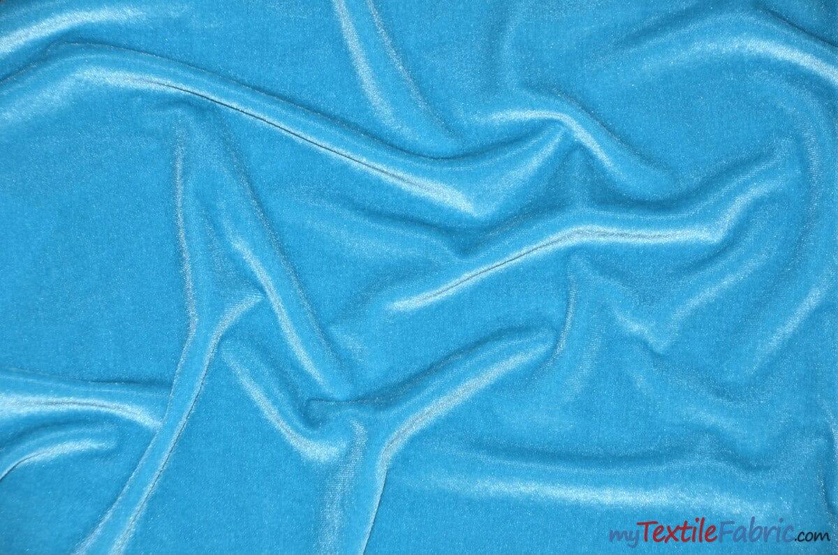 Stretch Velvet Spandex Fabric - Solid, 58" Width (1 Yard)