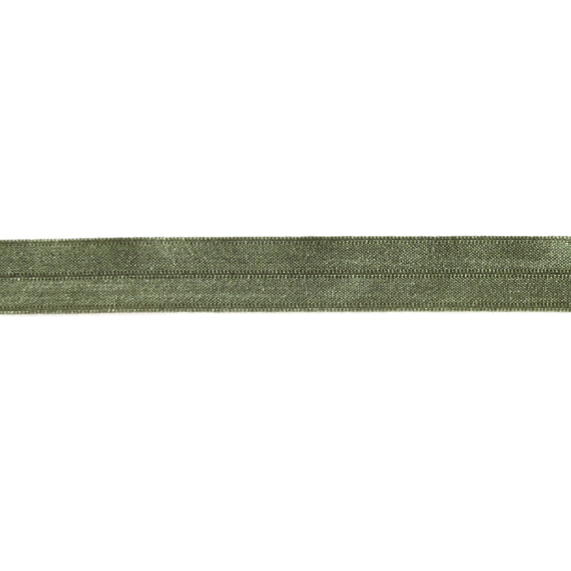 Fold Over Elastic Trim Army Green 5/8"