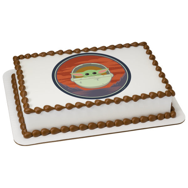 Star Wars The Mandalorian The Child in the Pram Edible Cake Image PhotoCake®