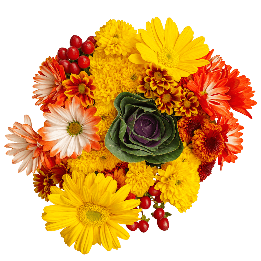Indian Summer Flower Bouquets Fresh Autumn Arrangement Set