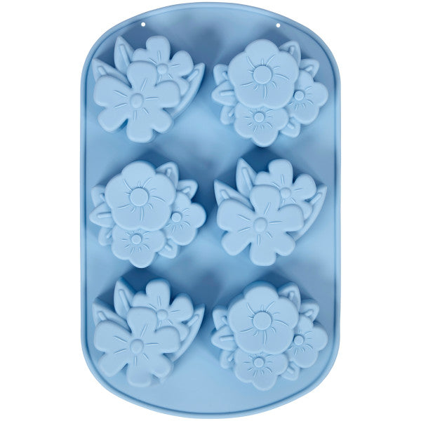 Wilton Floral Party Silicone Mold – 6 Cavity