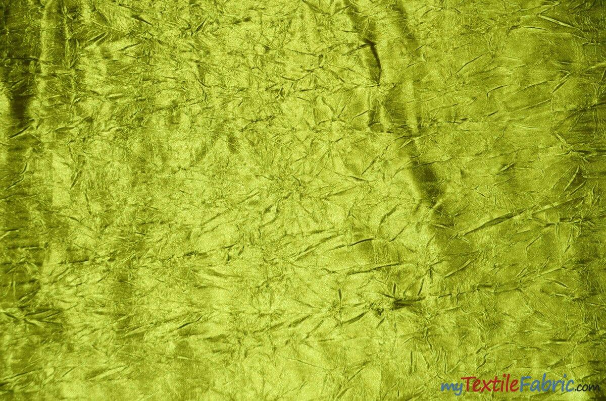 Silky Crush Satin Polyester Fabric - Crushed Charmeuse Satin, Multiple Colors, 54" Width (1 Yard)
