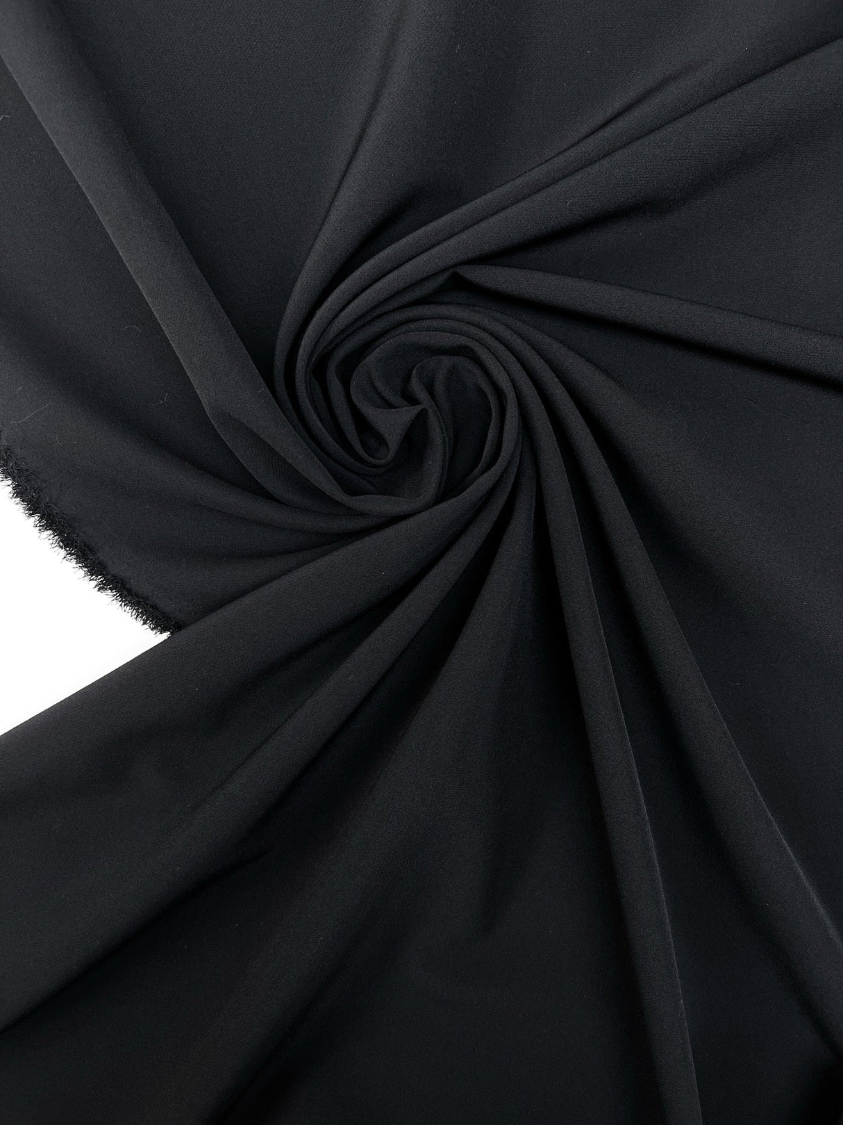 Black Crepe Blend Suit Fabric