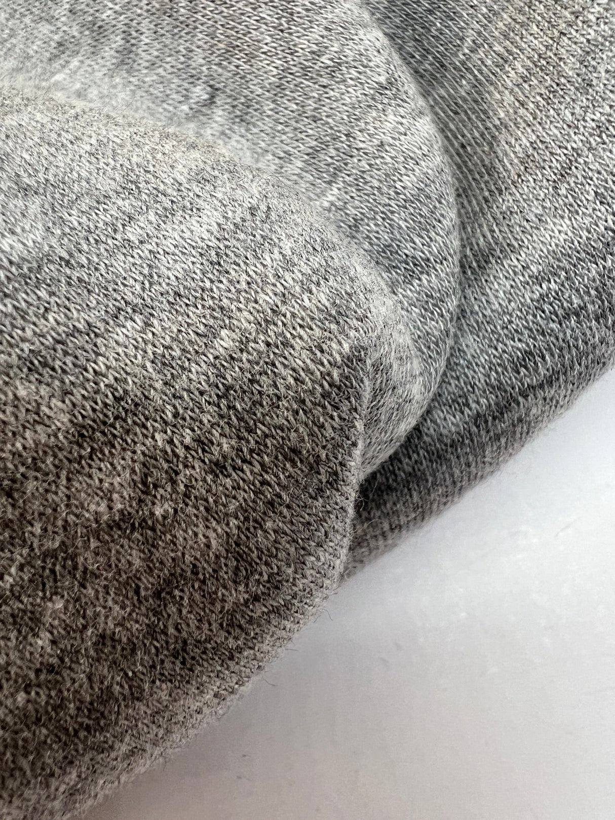 Cotton French Terry Melange Gray