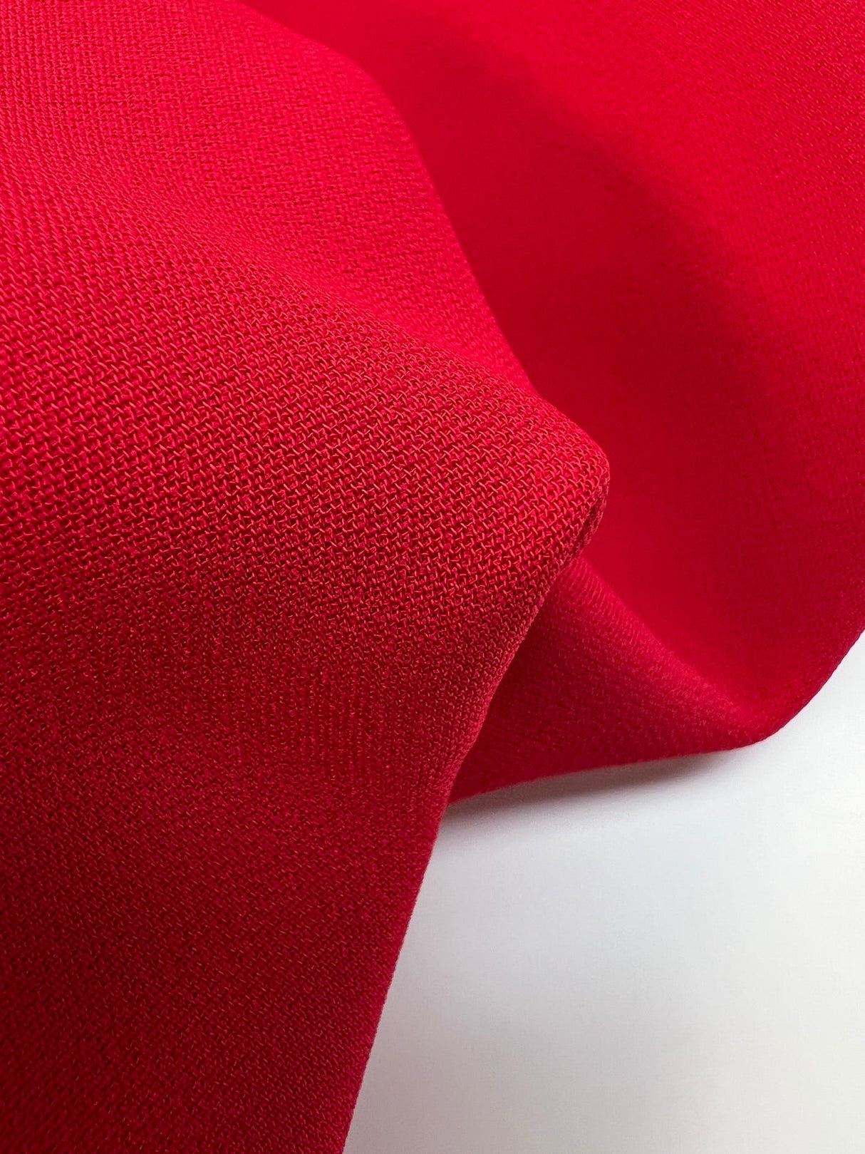 Viscose Crepe Suit Fabric Red Stretch