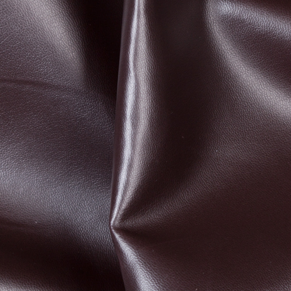 Soft Faux Leather Vinyl Fabric 0.8mm Thick, 54" Wide, Polyester for Upholstery, Wallets & DIY Sewing