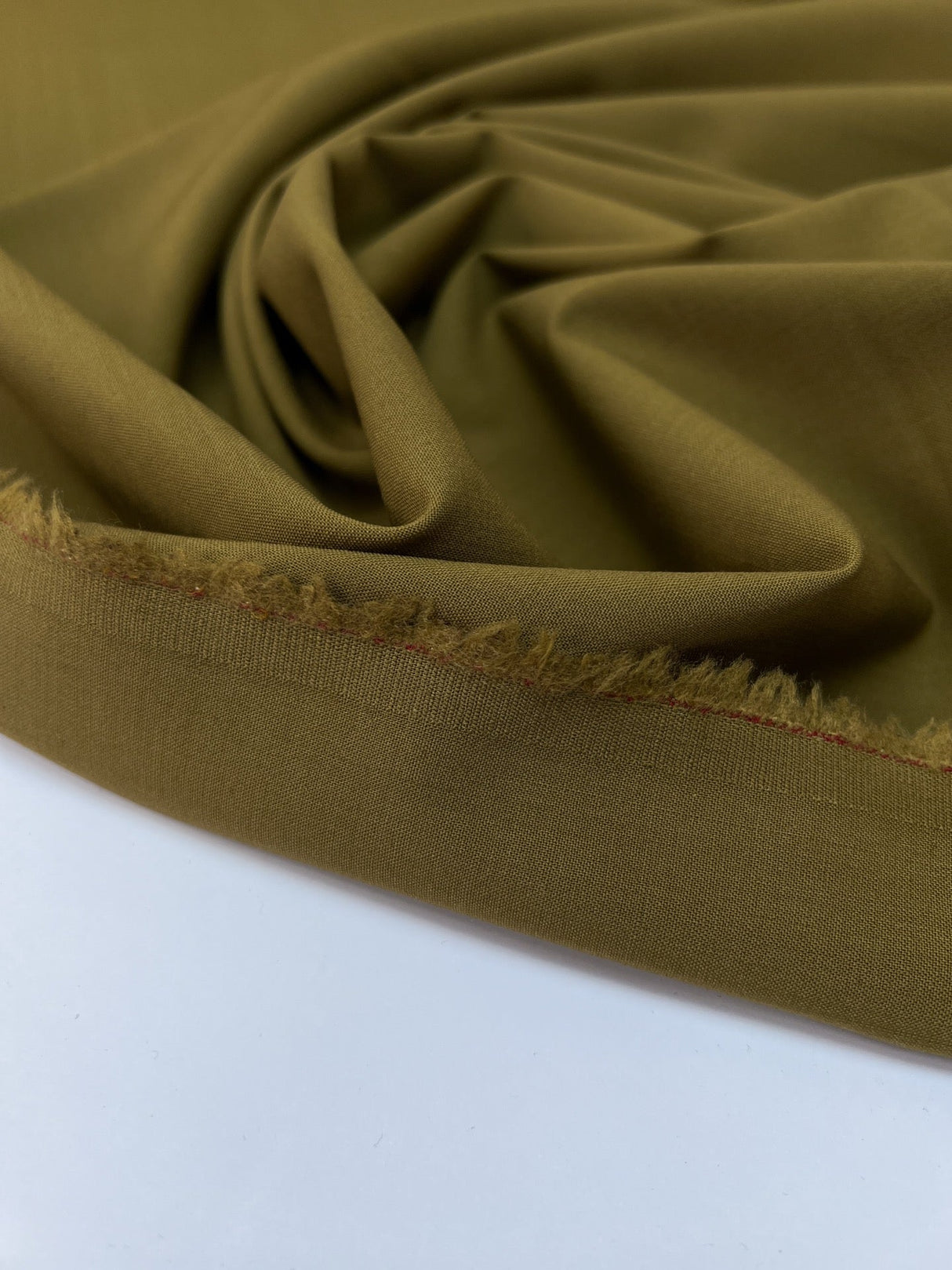 Brown Wool Blend Woven Fabric