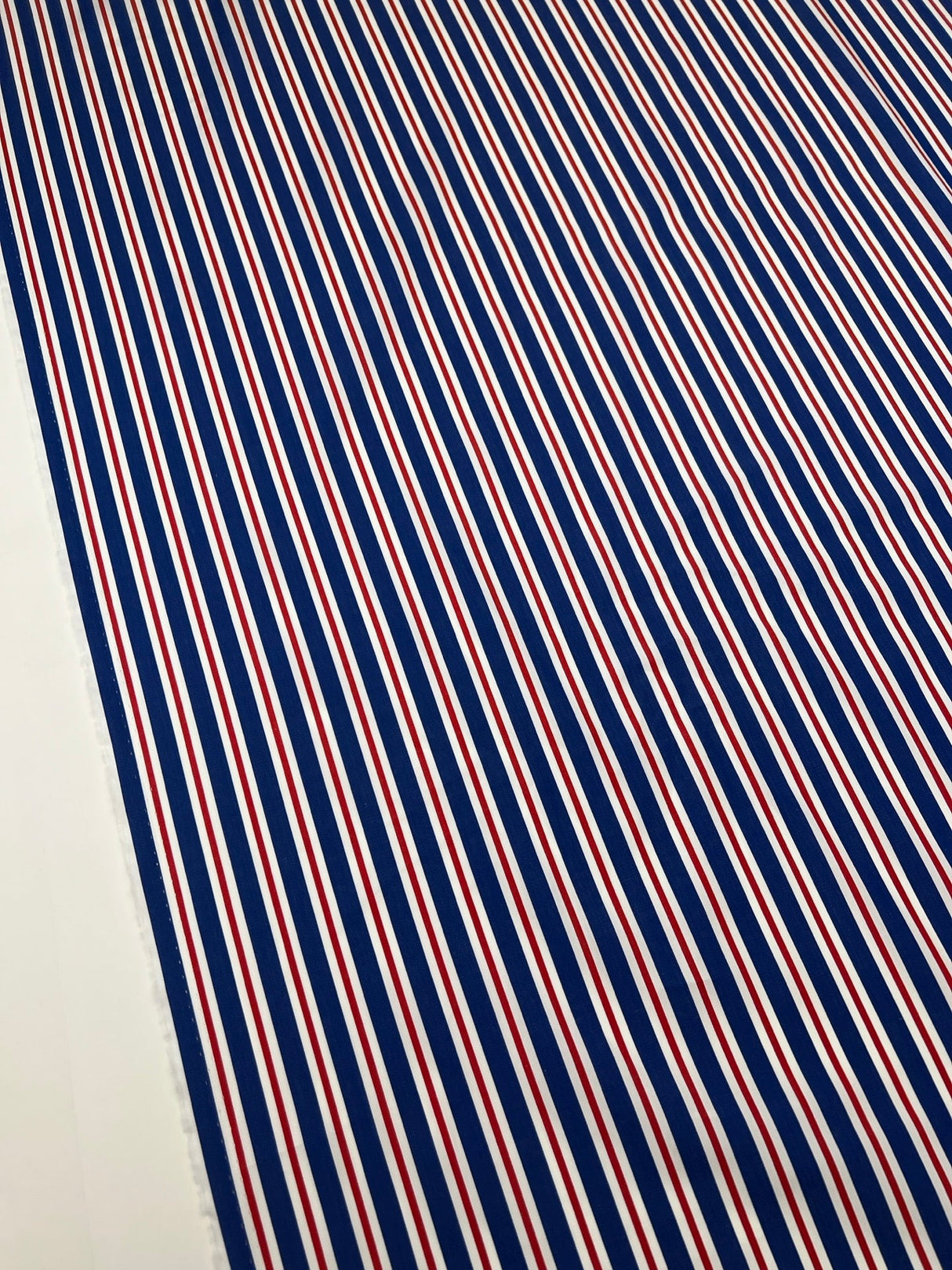 Cotton Poplin Blue Striped