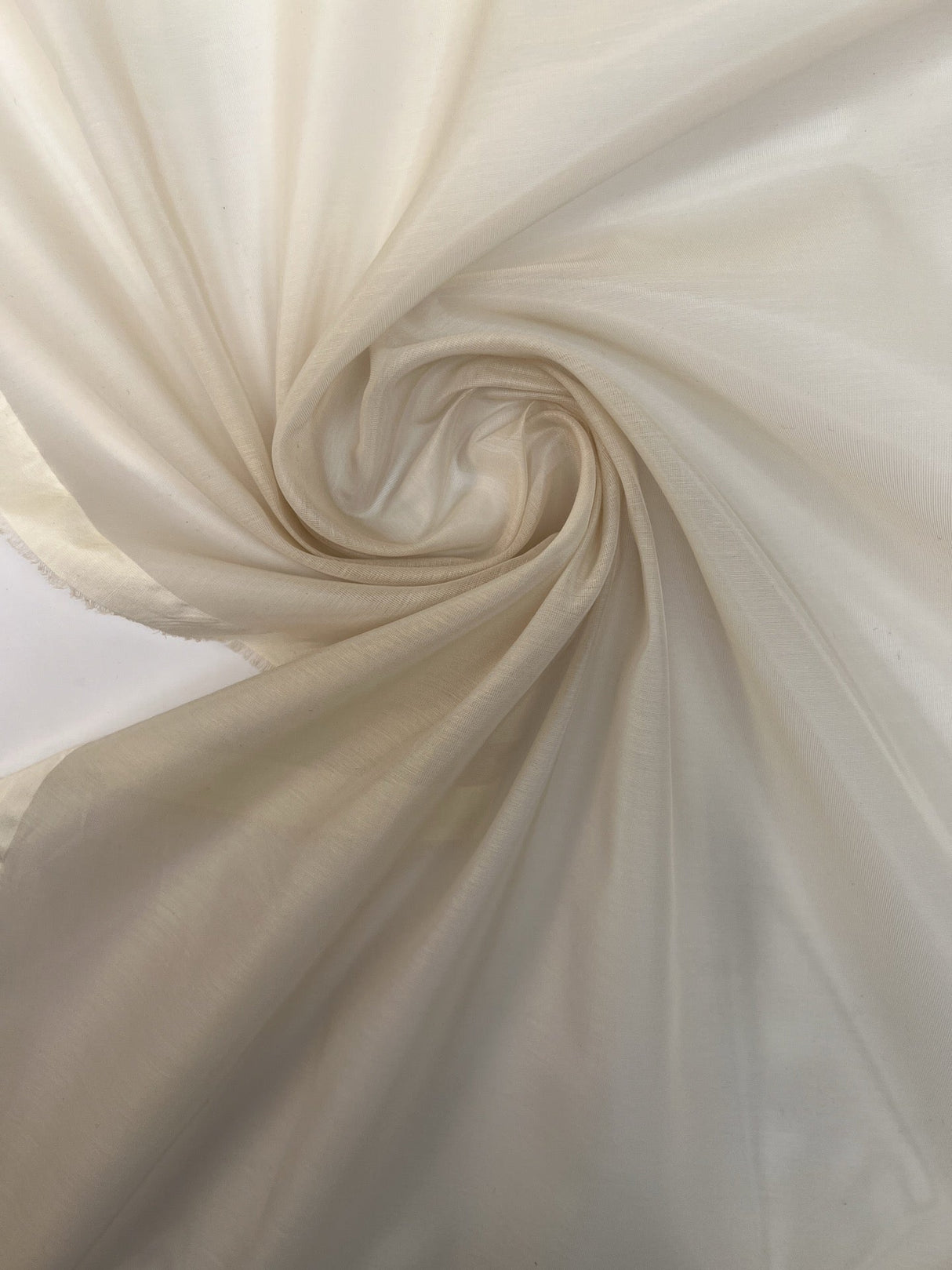 Cotton Plain Weave Melange Beige Fabric