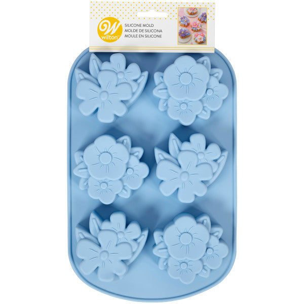 Wilton Floral Party Silicone Mold – 6 Cavity