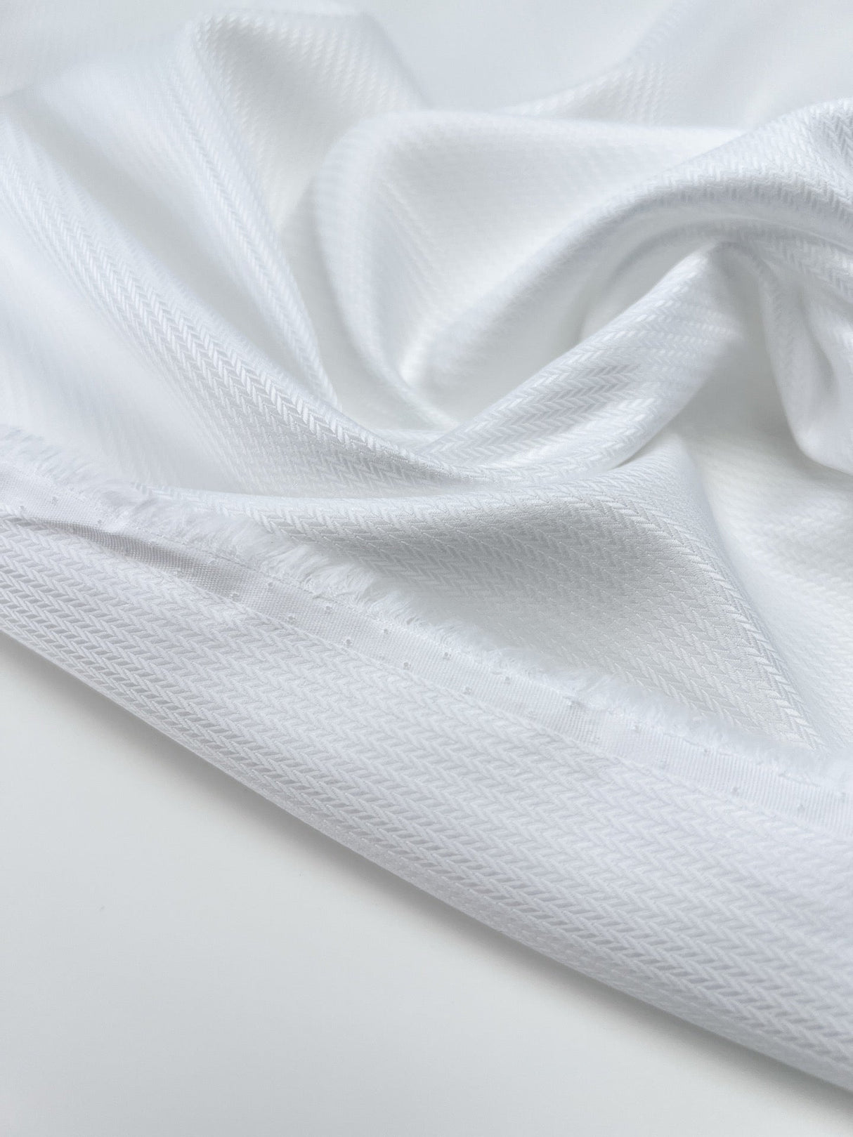 Cotton Jacquard Herringbone Fabric