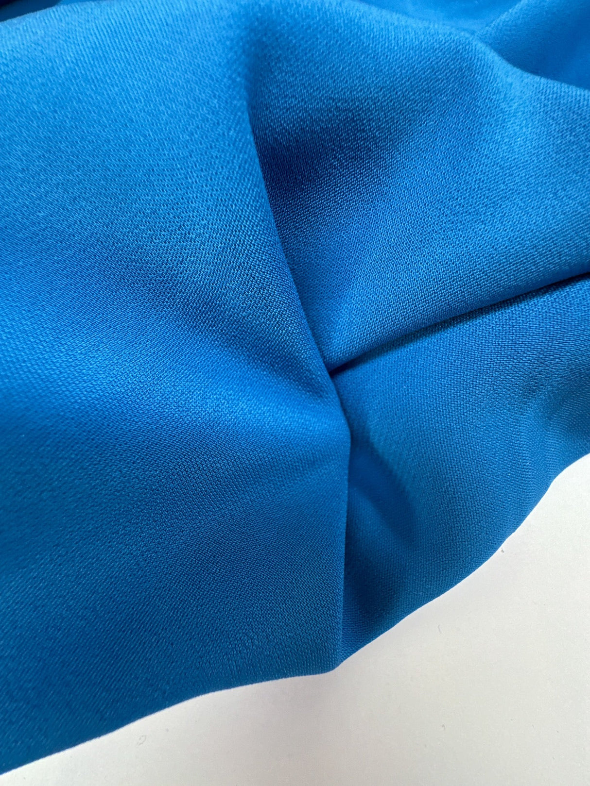 Blue Stretch Viscose Double Weave Suit Fabric