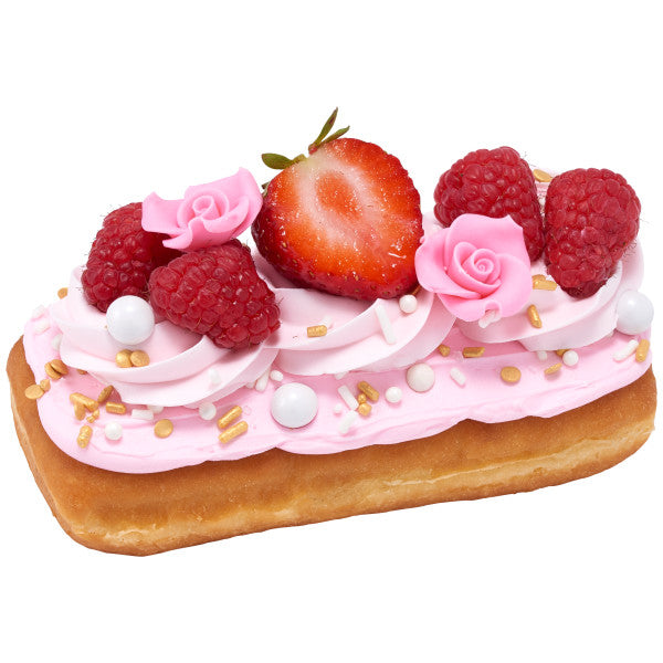 Pink 1" Rose Sugar Soft Premium Edible Decorations - 48 roses per order