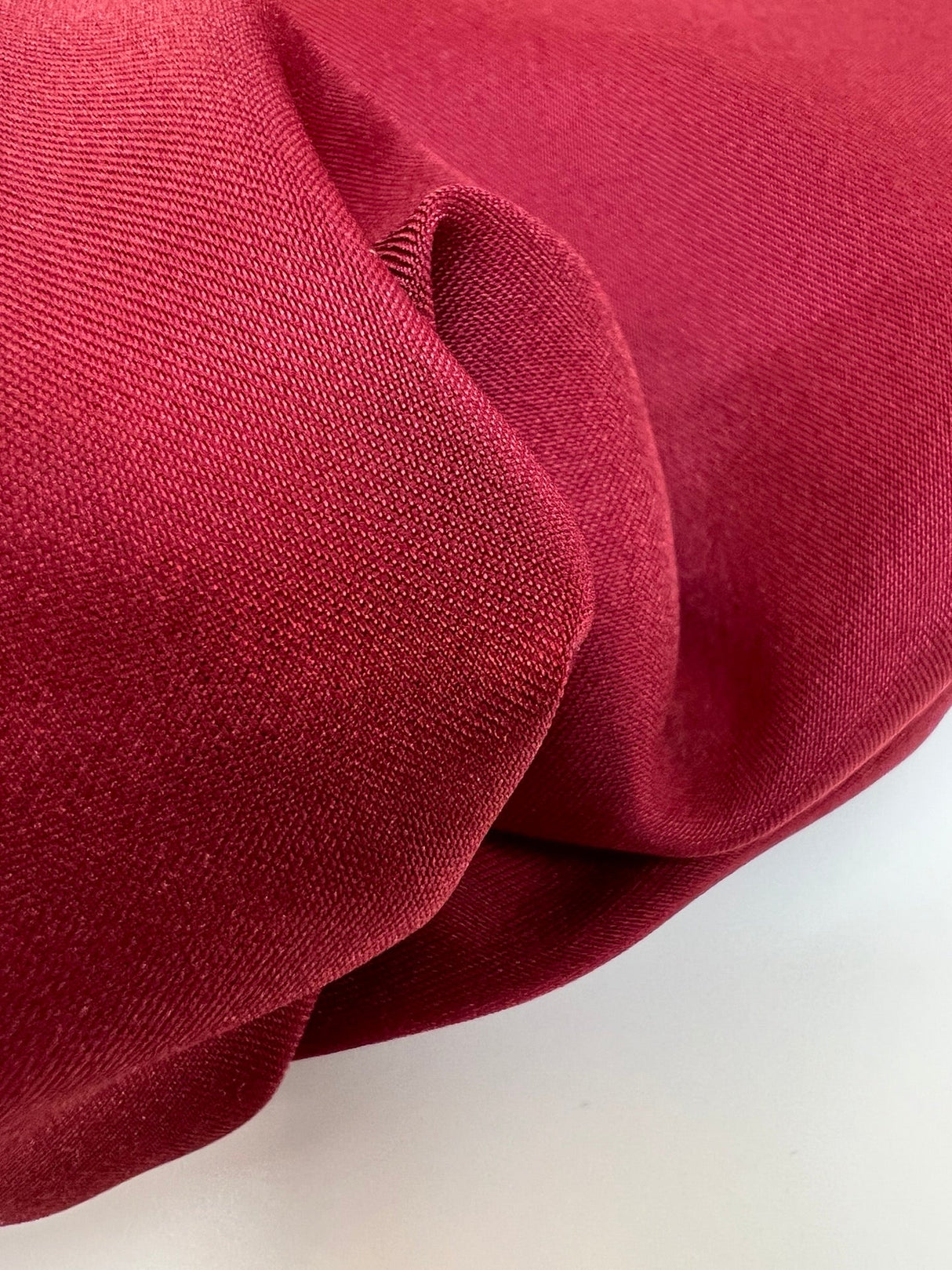 Viscose Blend Twill Lining Red Shade Stretch