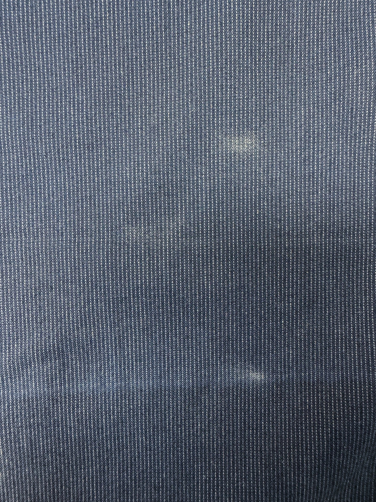 Italian Blue Striped Viscose Fabric