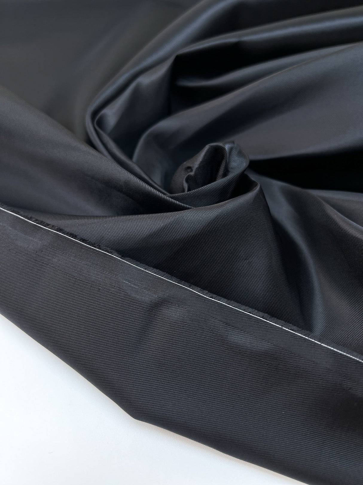 Black Viscose Twill Fabric