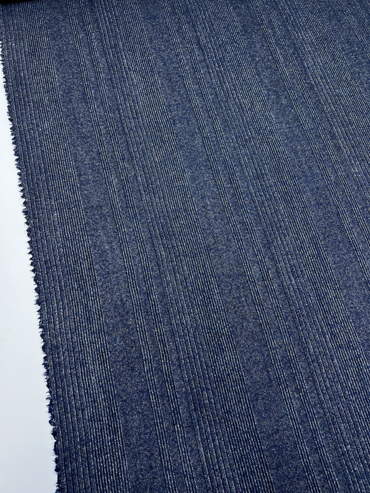 Italian Melange Striped Wool Fabric