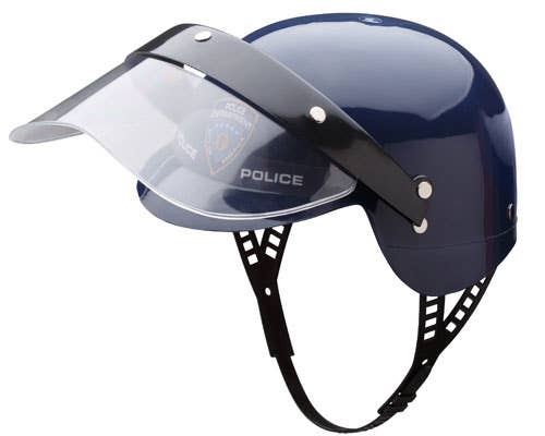 Police Helmet with Transparent Visor