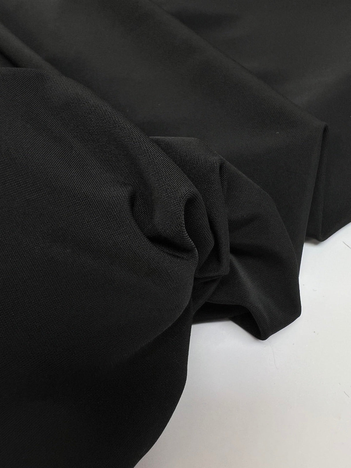 Black Polyamide Elastane Knitted Fabric
