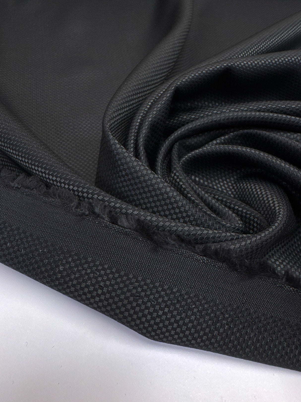Cotton Jacquard Fabric Gray Black