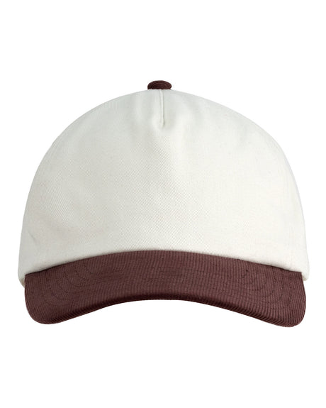 Two-Tone Corduroy Cap