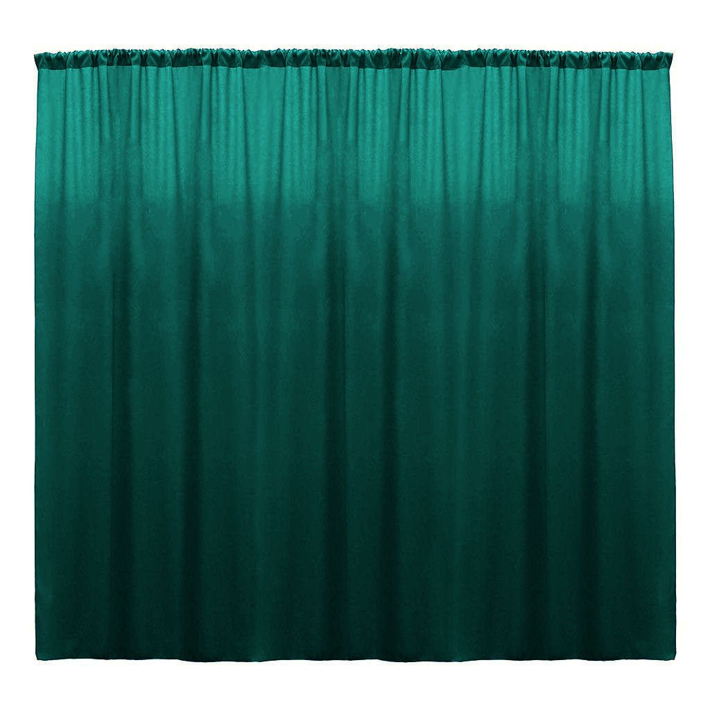 Backdrop Drape Curtain Polyester Poplin Fabric - Seamless, 10 Feet Wide X 10 Feet High (1 Panel)